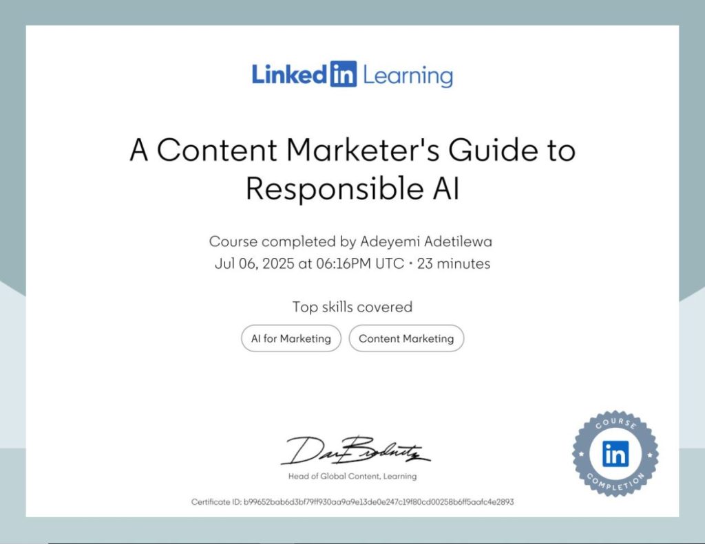 A Content Marketers Guide to Responsible AI