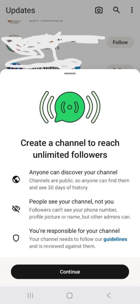 Tap the “+” icon in the bottom right corner