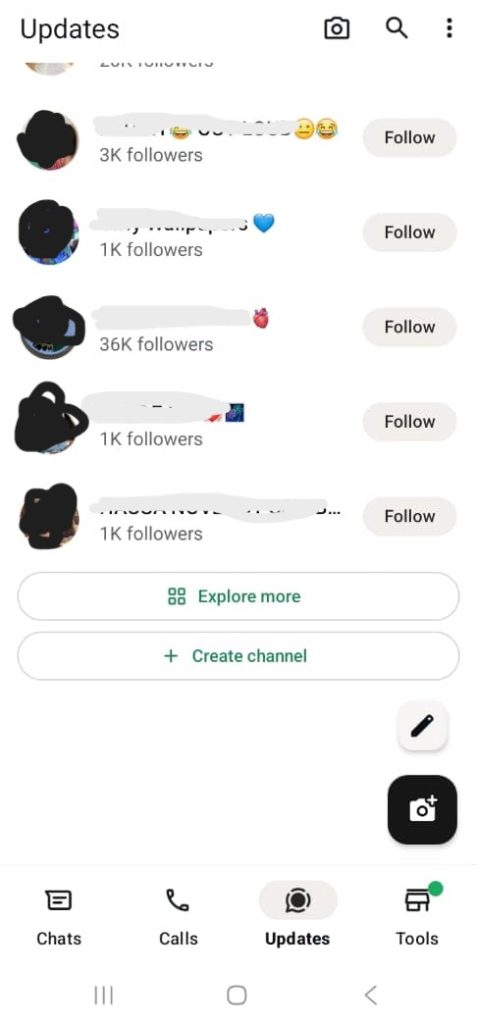 Go to the “Updates” tab